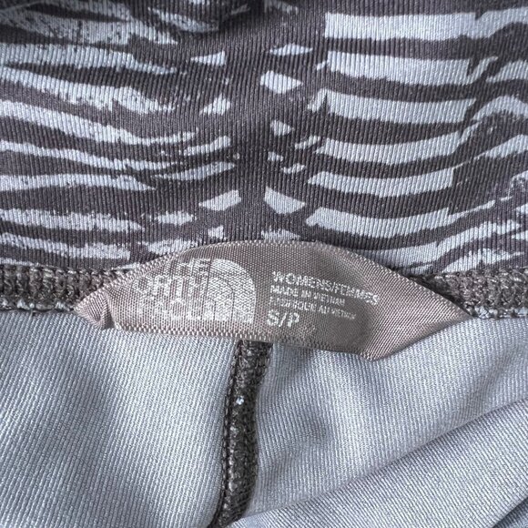 The North Face Low Rise Athletic Leggings w/ Interior Pocket Two Tone Gray Small - Picture 2 of 9